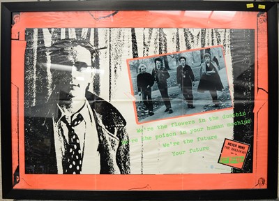 Lot 404 - Framed Sex Pistols poster