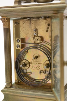 Lot 497 - A late 19th Century repeating carriage clock, by E. Maurice & Co