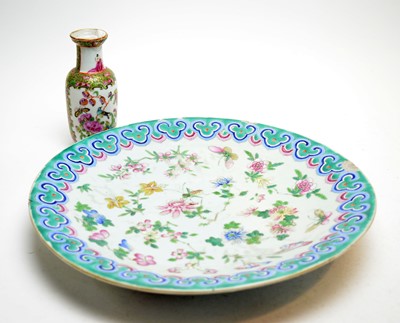 Lot 305 - 19th Century Chinese Famille rose charger