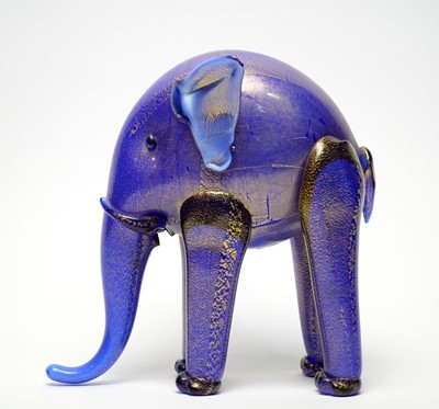 Lot 21 - Attributed to Napoleone Martinuzzi Glass elephant