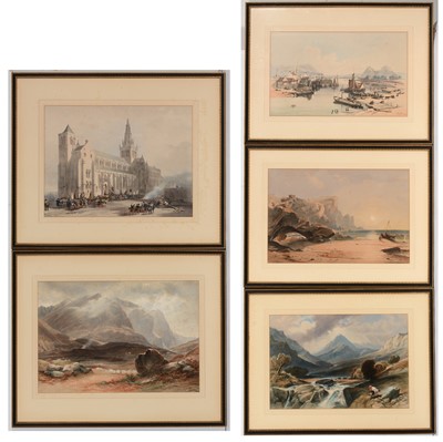 Lot 613 - British School, 19th Century - lithographs