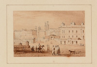 Lot 653 - British School, 19th Century - etching and watercolours.