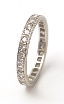 Lot 130 - A diamond eternity ring