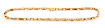 Lot 53 - An 18ct yellow and white gold necklace, by Diemmevi