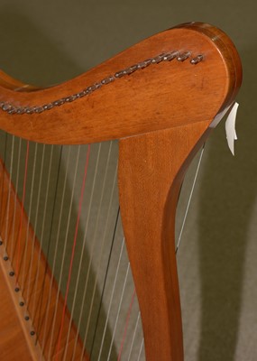 Lot 358 - A Celtic floor standing harp.