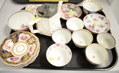Lot 340 - Selection of mostly 19th Century teawares