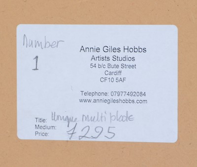 Lot 115 - Annie Giles Hobbs (b.1949) - oil-based multi-plate print.