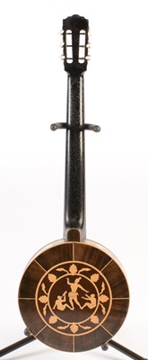 Lot 284 - Inlaid 6 string Banjo