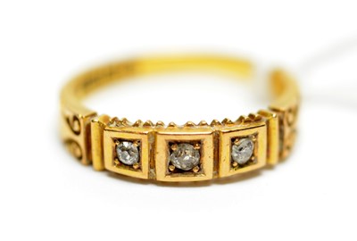 Lot 263 - A late Victorian diamond ring