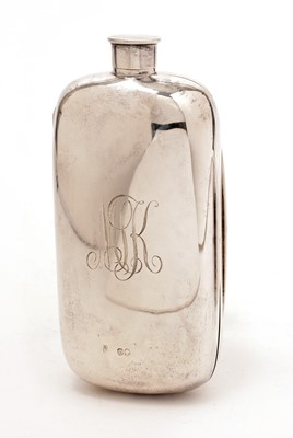 Lot 201 - A Victorian silver combination flask and cigar case
