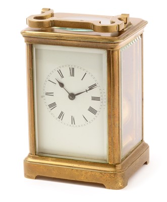 Lot 496 - A late 19th Century carriage clock
