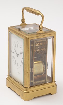 Lot 495 - A late 19th Century repeating carriage clock, by Klaftenberger