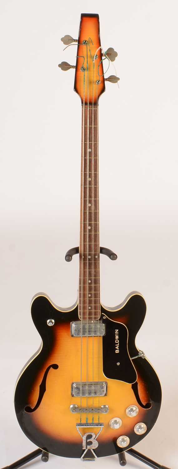Lot 320 - Baldwin 704 semi-acoustic Bass guitar