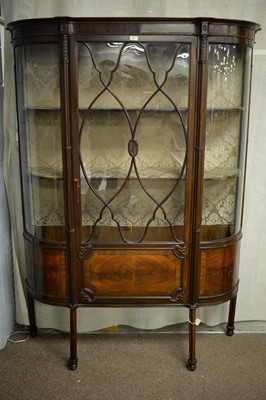 Lot 61 - Edwardian mahogany display cabinet