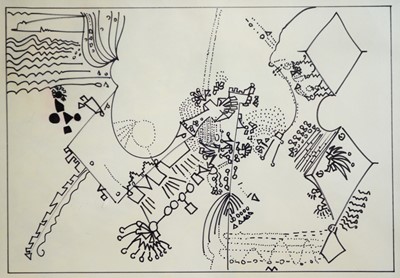 Lot 207 - Antoni Sulek (1951- 1988) - pen and ink.