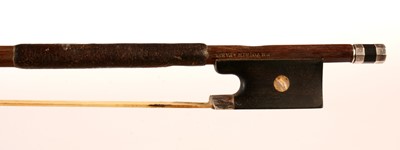 Lot 278 - French Violin bow stamped F N Voirin Paris