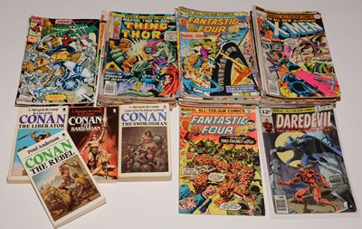 Lot 1108 - Marvel Comic and Paperback Books.