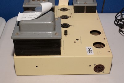 Lot 380 - A Pye PF91 mono amplifier (for restoration) and a matching PF91A pre-amplifier.