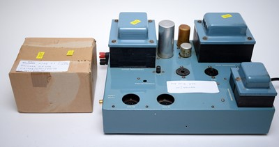 Lot 388 - A Pye HF12 mono amplifier with GEC and Mullard valves.