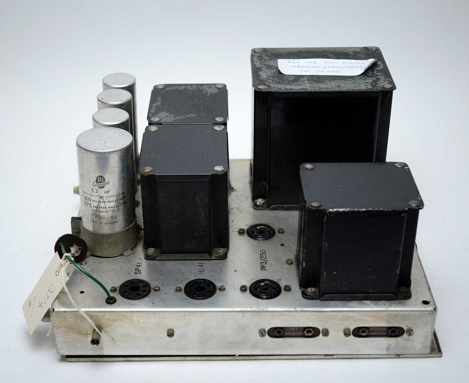 Lot 903 - An RGD 1046 mono amplifier.