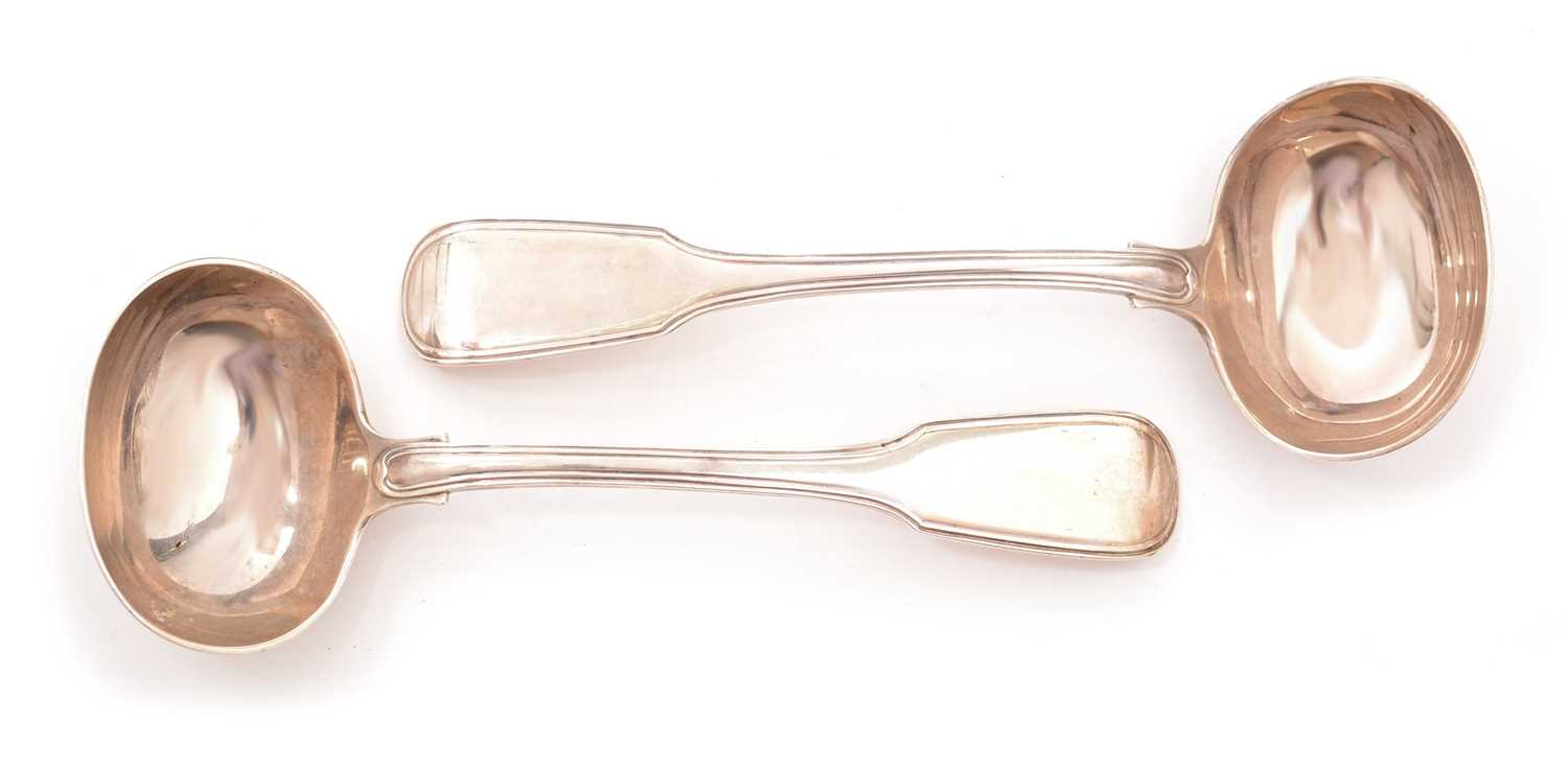 Lot 160 - A pair of Victorian silver ladles