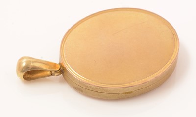 Lot 141 - A Victorian diamond set locket pendant