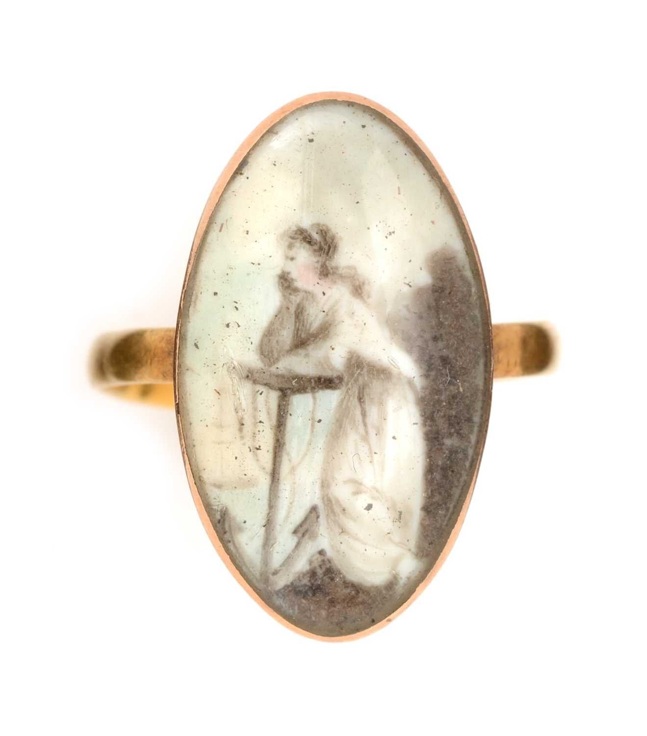 Lot 98 - A 19th Century mourning ring