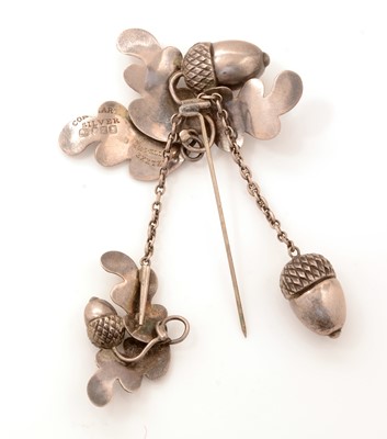 Lot 141 - A Victorian silver cloak pin, by Henry Samuel Ellis