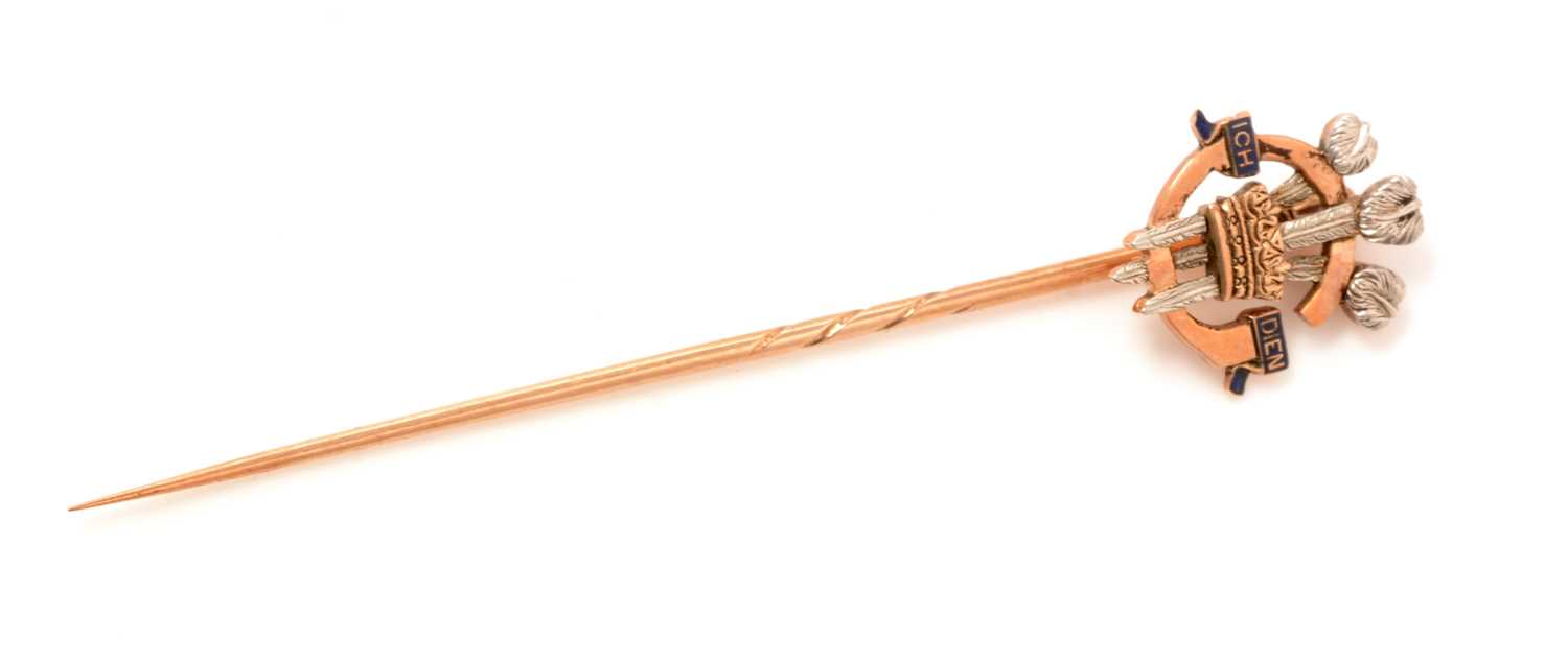 Lot 58 - Stick pin as a gift from George V when Prince of Wales