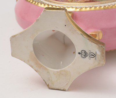 Lot 339 - A Derby Crown Porcelain Company moon flask