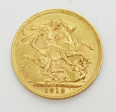 Lot 180 - A George V gold sovereign.