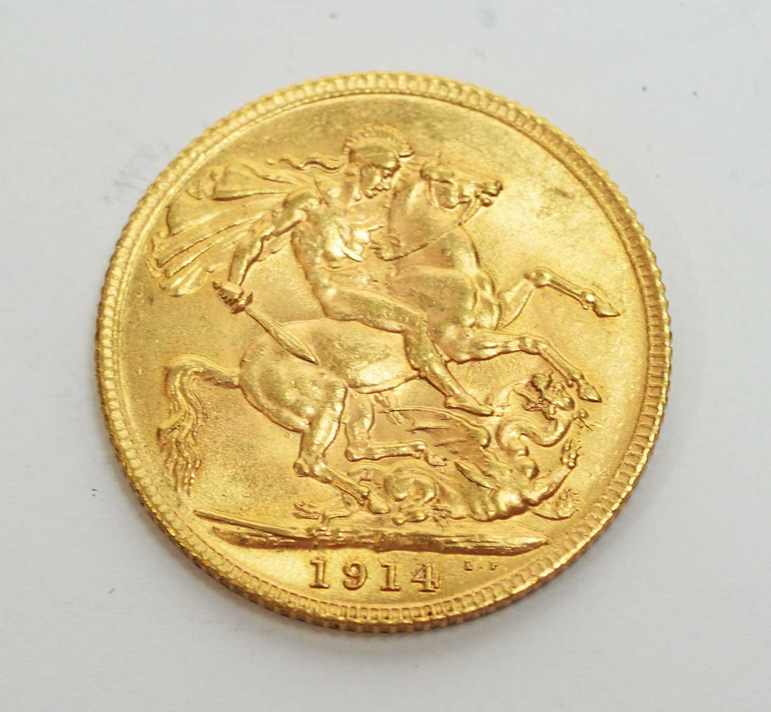Lot 181 - A George V gold sovereign.