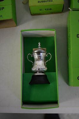 Lot 436 - Selection of Subbuteo replica football trophies.