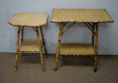 Lot 54 - Two early 20th Century bamboo occasional tables