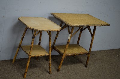 Lot 54 - Two early 20th Century bamboo occasional tables