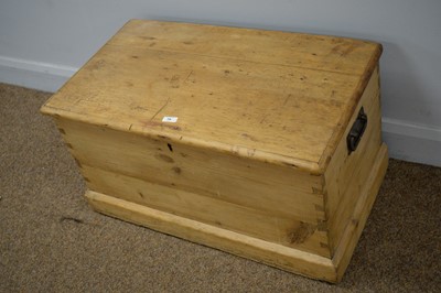 Lot 70 - A stripped pine blanket box