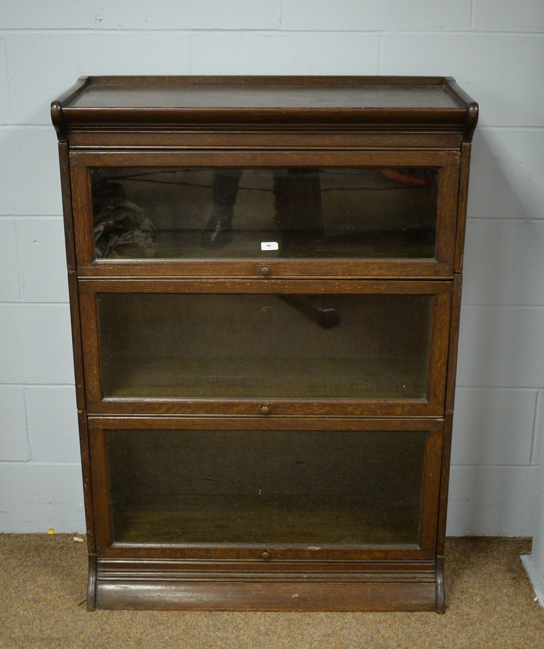 Lot 58 Globe Wernicke style stacking bookcase