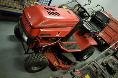Lot 520 - A Westwood T1600 ride-on petrol lawn mower and accessories.