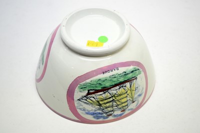 Lot 345 - Sunderland lustre bowl, porcelain lustre jug