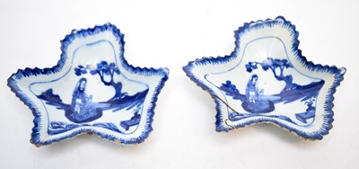 Lot 333 - Pair Bow pickle leaves, Princess Charlotte commemorative teacup and saucer.