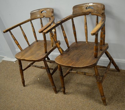 Lot 28 - Two captain's chairs