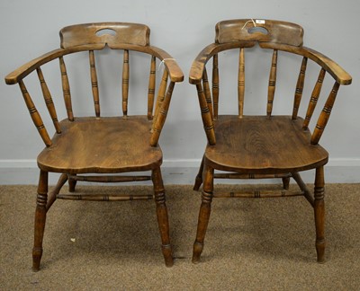 Lot 28 - Two captain's chairs