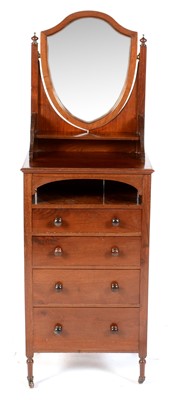 Lot 577 - A late 19th Century mahogany shaving stand