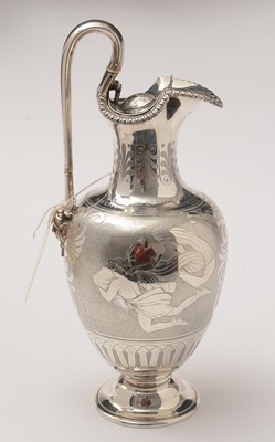 Lot 178 - Victorian silver Classical Revival ewer.