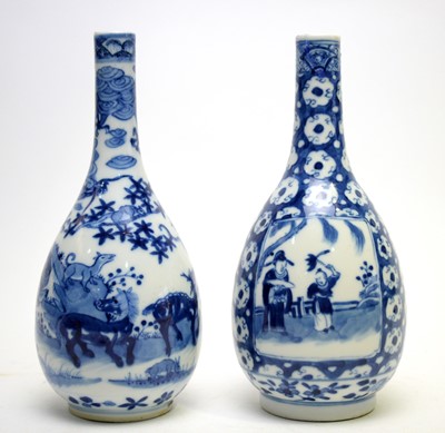 Lot 310 - Two Chinese blue and white bottle vases.