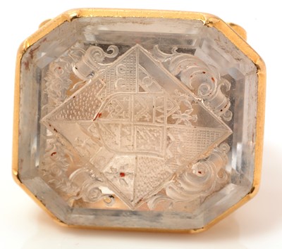 Lot 47 - A 19th Century rock crystal fob seal