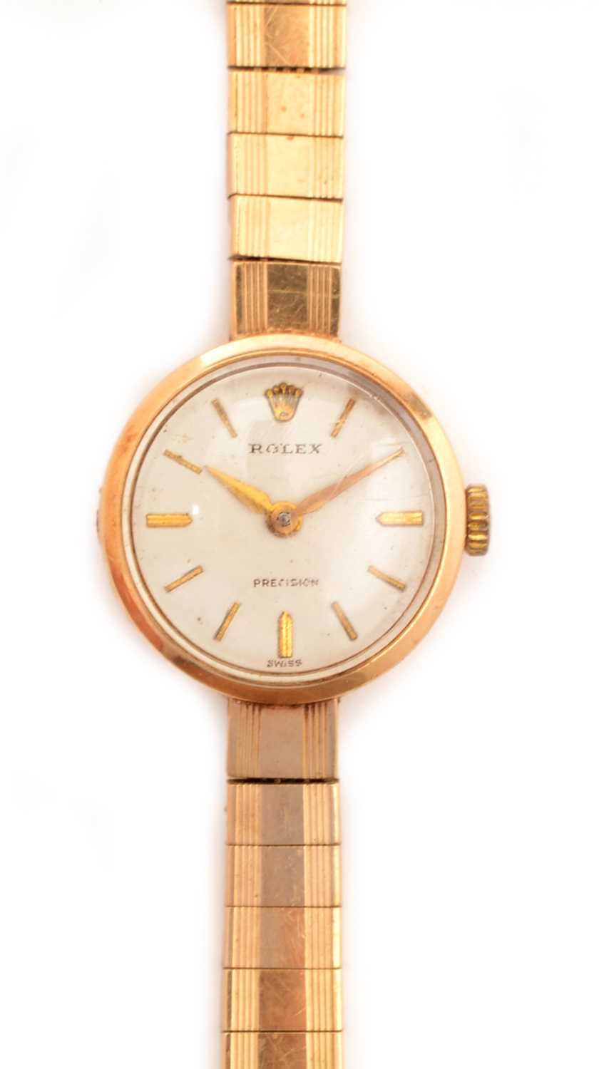 Lot 1 - A Rolex Precision lady's cocktail watch