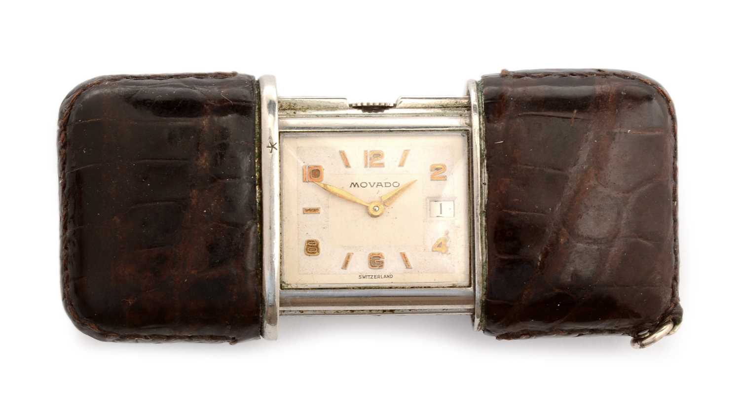 Lot 30 - A Movado Art Deco purse watch