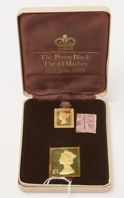 Lot 164 - "The British Definitive Stamp Replica Issue" 22ct gold ingots.