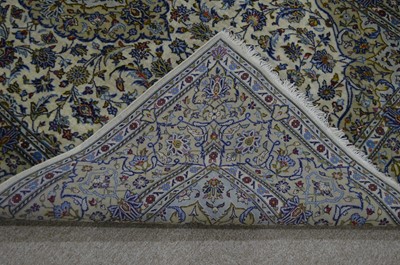Lot 453 - A Kashan carpet, signed by master weaver Shadsar